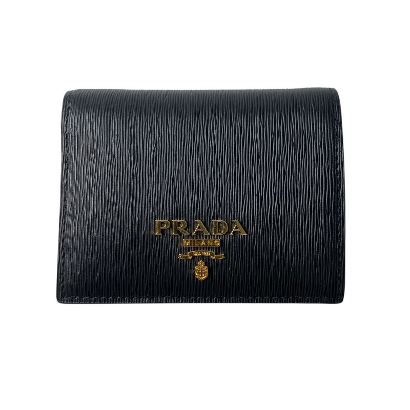 Unused Prada Women's Saffiano Bifold Wallet Compact Wallet
