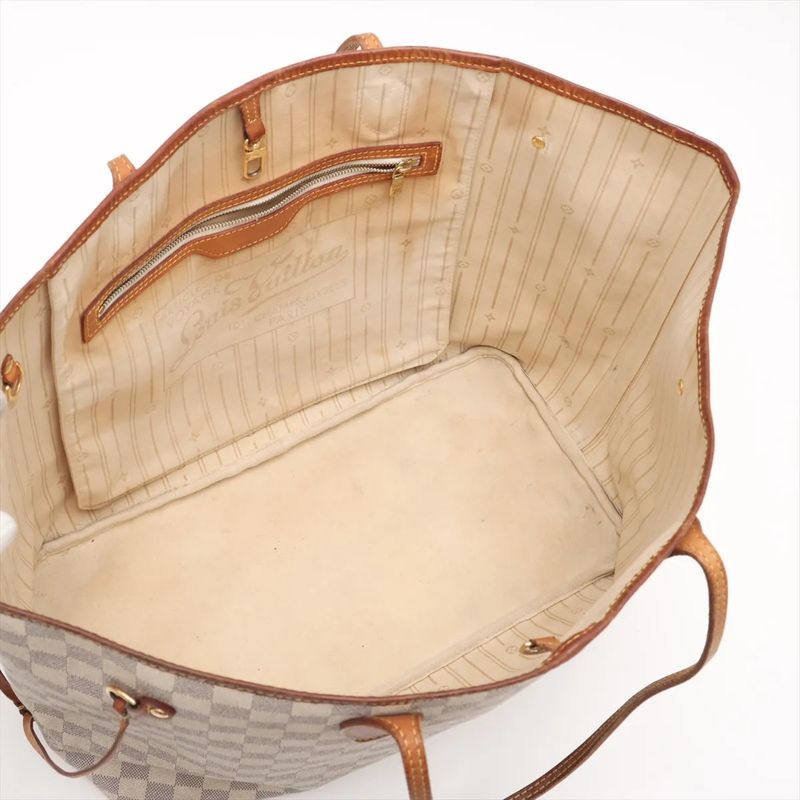 Louis Vuitton Damier Azure Neverfull GM N51108 Leather Tote Bag Shoulder Hand