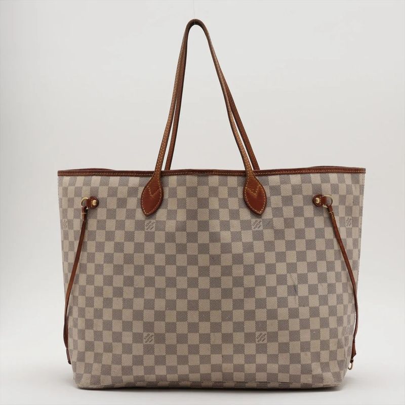 Louis Vuitton Damier Azure Neverfull GM N51108 Leather Tote Bag Shoulder Hand