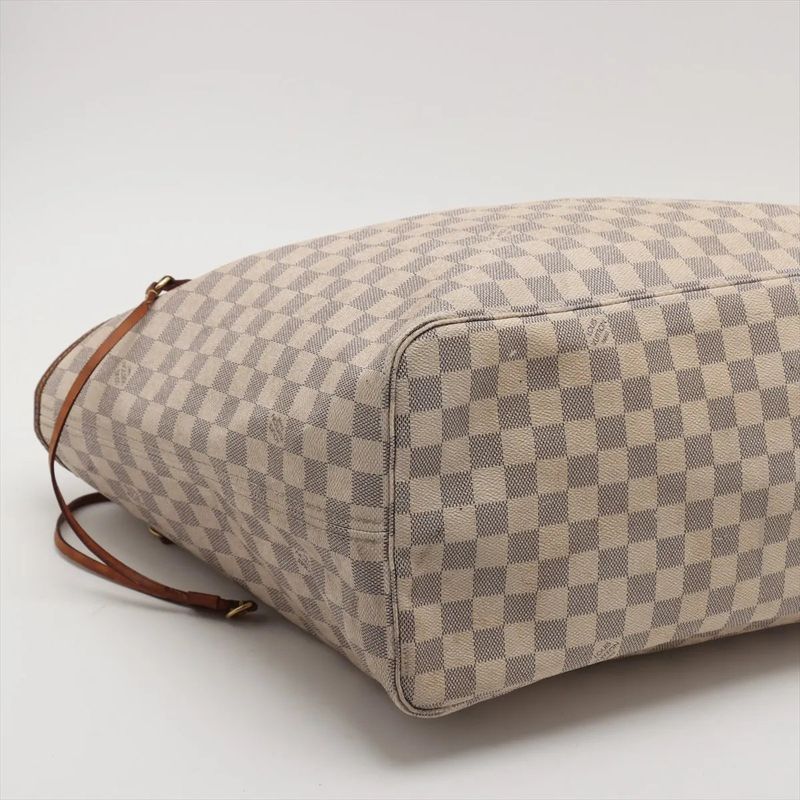 Louis Vuitton Damier Azure Neverfull GM N51108 Leather Tote Bag Shoulder Hand