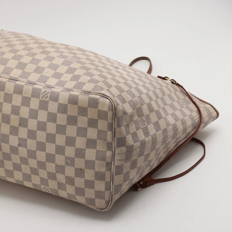 Louis Vuitton Damier Azure Neverfull GM N51108 Leather Tote Bag Shoulder Hand