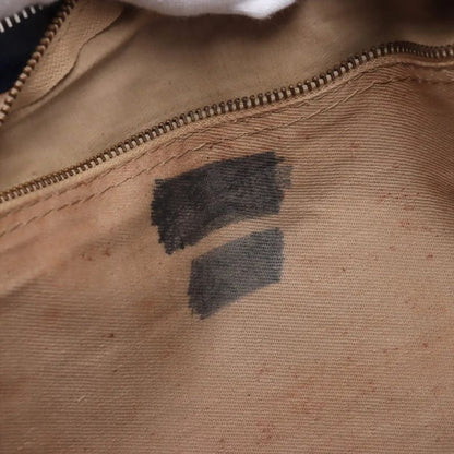 Christian Dior Trotter Leather Canvas Boston Bag Business Travel Tote Navy