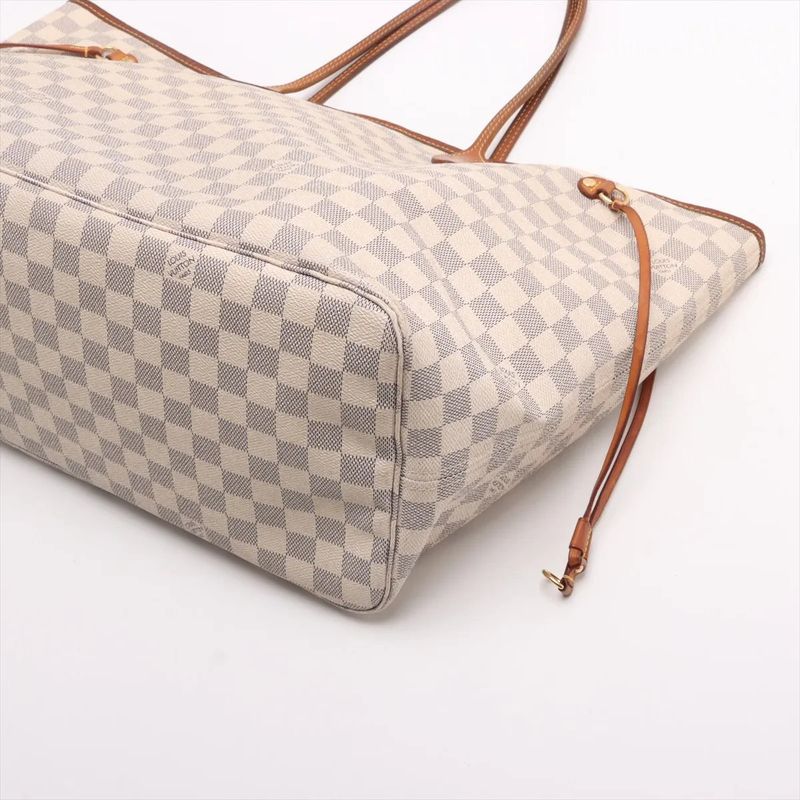 Louis Vuitton Damier Azure Neverfull GM N51108 Leather Tote Bag Shoulder Hand