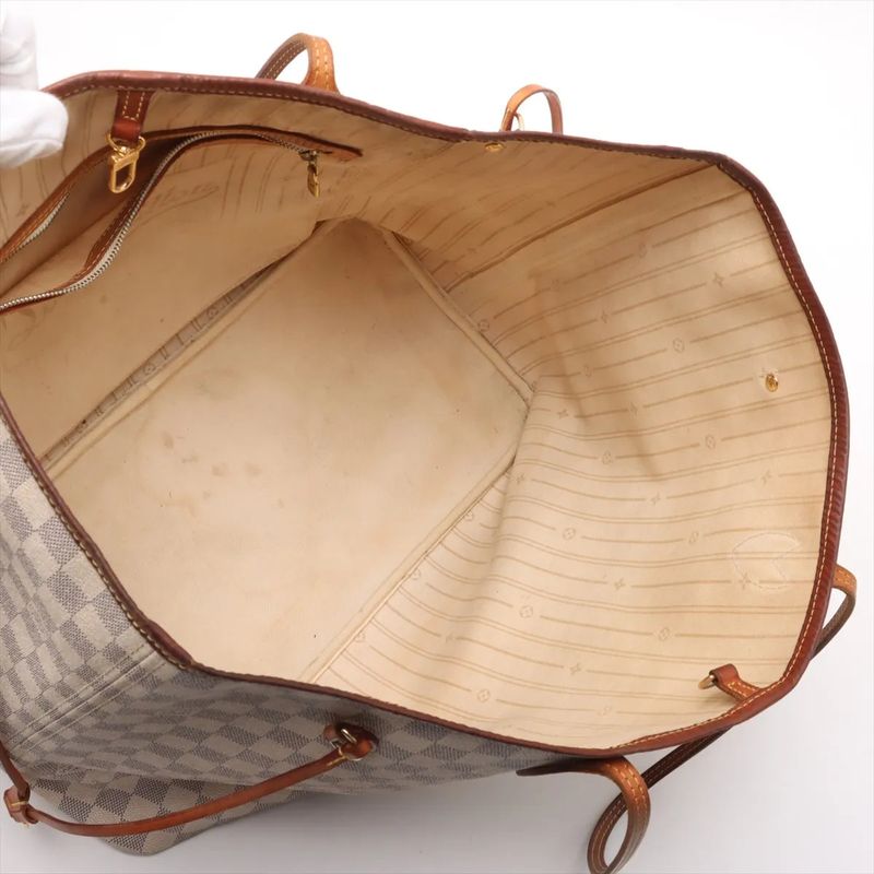 Louis Vuitton Damier Azure Neverfull GM N51108 Leather Tote Bag Shoulder Hand