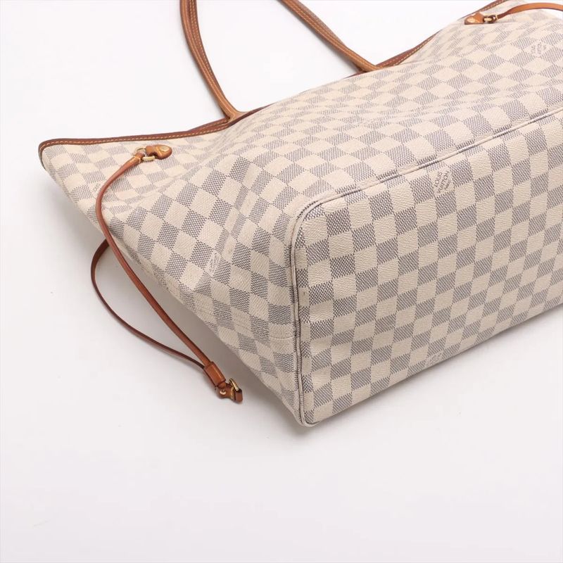 Louis Vuitton Damier Azure Neverfull GM N51108 Leather Tote Bag Shoulder Hand