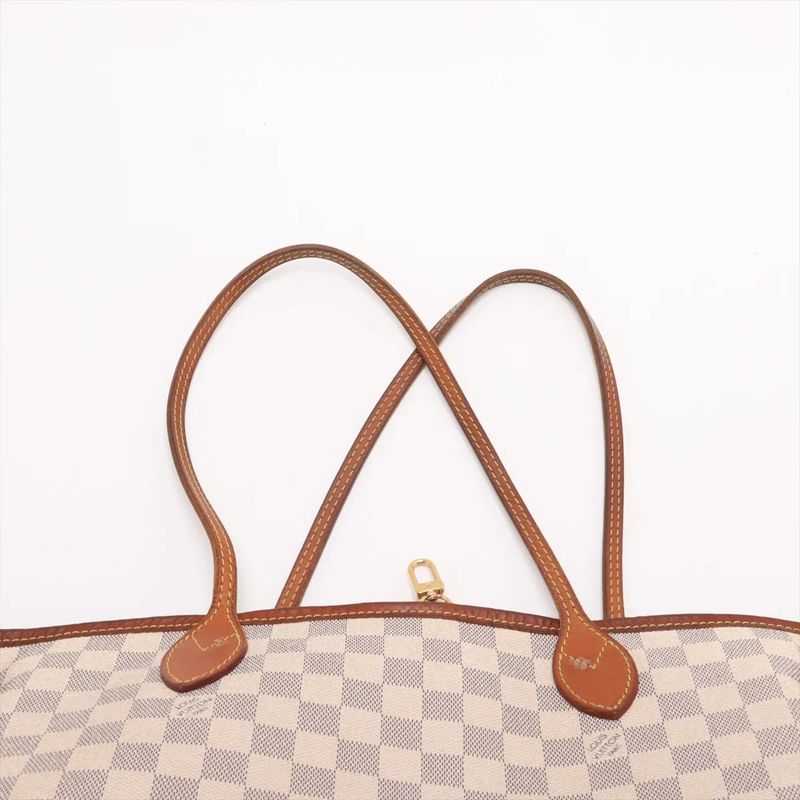 Louis Vuitton Damier Azure Neverfull GM N51108 Leather Tote Bag Shoulder Hand