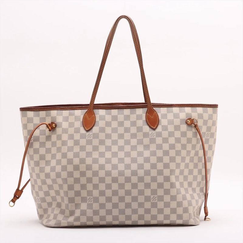 Louis Vuitton Damier Azure Neverfull GM N51108 Leather Tote Bag Shoulder Hand