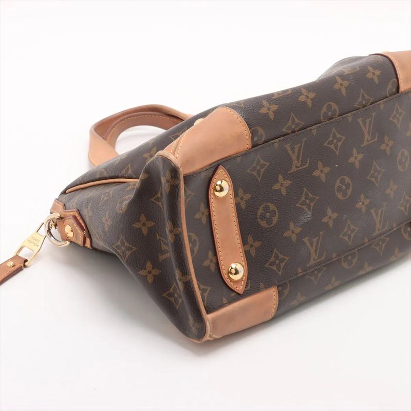 Louis Vuitton Monogram Retiro GM M40324 Leather 2WAY Handbag Tote Shoulder