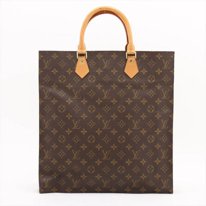 Louis Vuitton Monogram Sac Plastic M51140 Leather Tote Bag Shoulder Business