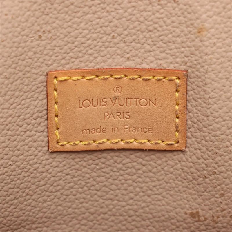 Louis Vuitton Monogram Sac Plastic M51140 Leather Tote Bag Shoulder Business