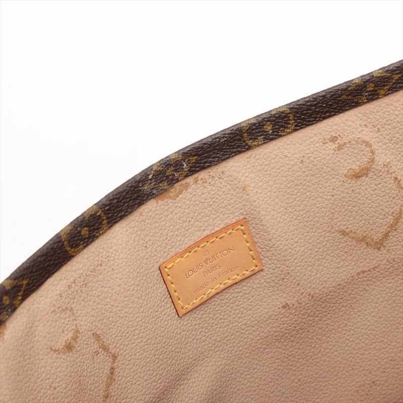 Louis Vuitton Monogram Sac Plastic M51140 Leather Tote Bag Shoulder Business