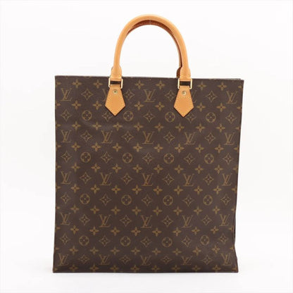 Louis Vuitton Monogram Sac Plastic M51140 Leather Tote Bag Shoulder Business