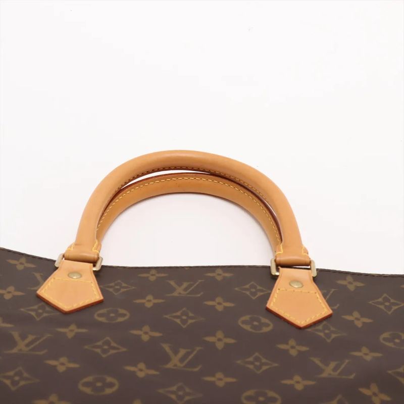 Louis Vuitton Monogram Sac Plastic M51140 Leather Tote Bag Shoulder Business
