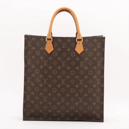 Louis Vuitton Monogram Sac Plastic M51140 Leather Tote Bag Business Commuter A4
