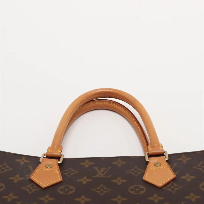 Louis Vuitton Monogram Sac Plastic M51140 Leather Tote Bag Business Commuter A4