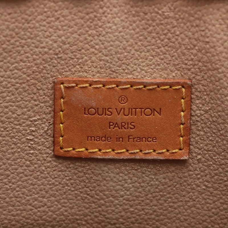 Louis Vuitton Monogram Sac Plastic M51140 Leather Tote Bag Business Commuter A4