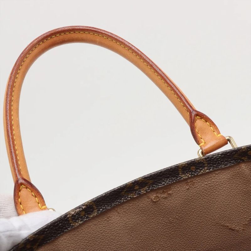 Louis Vuitton Monogram Sac Plastic M51140 Leather Tote Bag Business Commuter A4