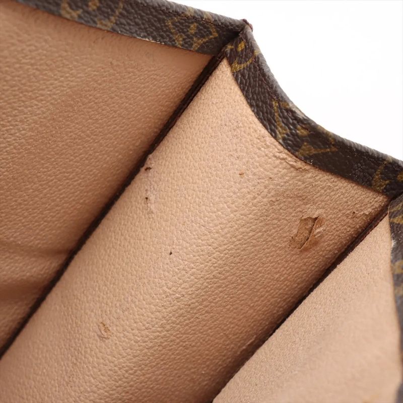 Louis Vuitton Monogram Sac Plastic M51140 Leather Tote Bag Business Commuter A4