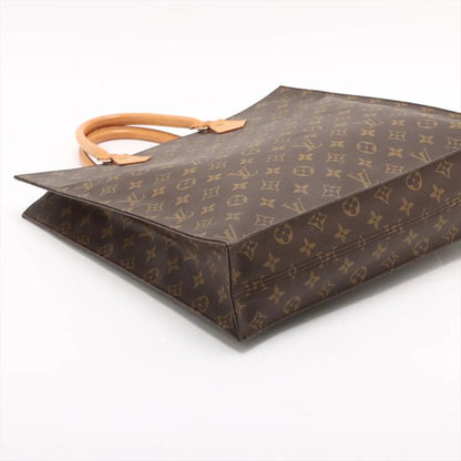 Louis Vuitton Monogram Sac Plastic M51140 Leather Tote Bag Business Commuter A4