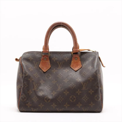 Louis Vuitton Monogram Speedy 25 M41528 Leather Handbag Tote Genuine Leather
