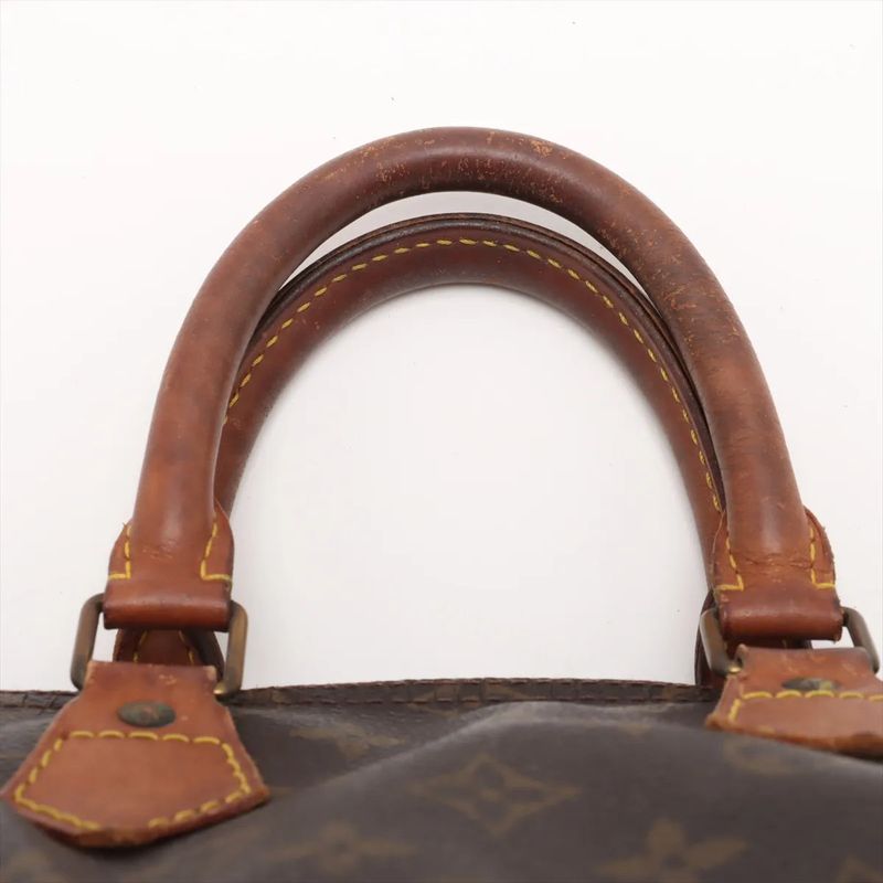 Louis Vuitton Monogram Speedy 25 M41528 Leather Handbag Tote Genuine Leather
