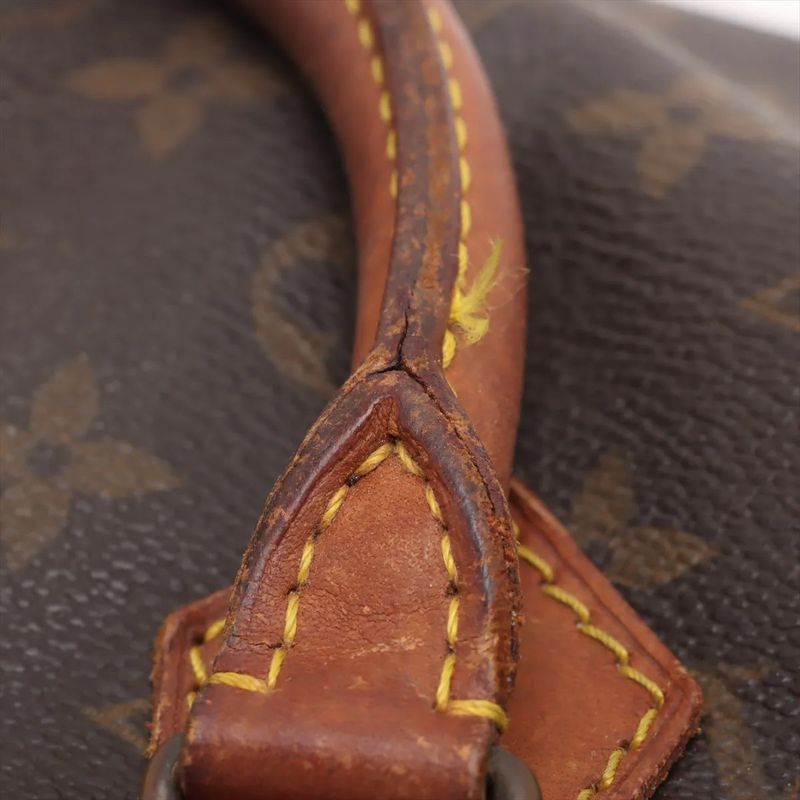 Louis Vuitton Monogram Speedy 25 M41528 Leather Handbag Tote Genuine Leather