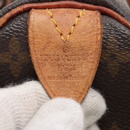 Louis Vuitton Monogram Speedy 25 M41528 Leather Handbag Tote Genuine Leather