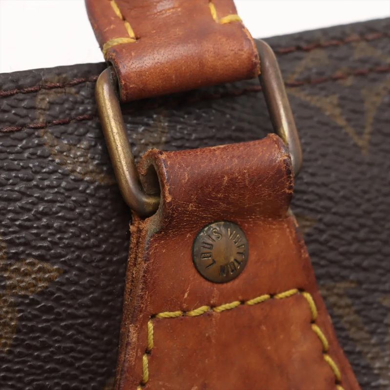 Louis Vuitton Monogram Speedy 25 M41528 Leather Handbag Tote Genuine Leather