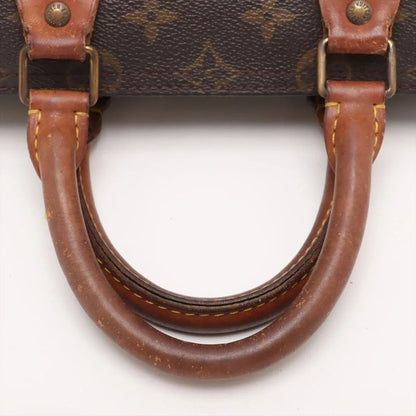 Louis Vuitton Monogram Speedy 25 M41528 Leather Handbag Tote Genuine Leather