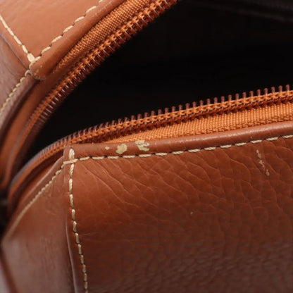 Christian Dior Leather Shoulder Bag Shoulder Tote Hand Genuine Leather Brown