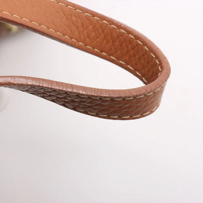 Christian Dior Leather Shoulder Bag Shoulder Tote Hand Genuine Leather Brown