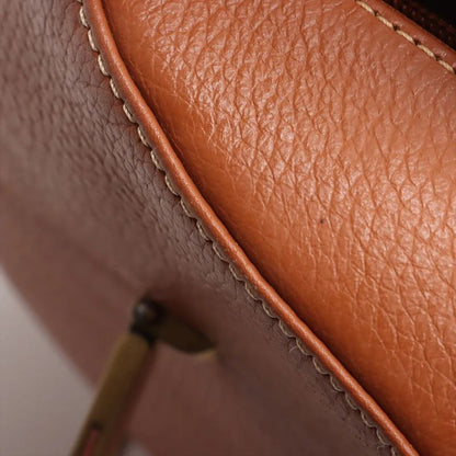 Christian Dior Leather Shoulder Bag Shoulder Tote Hand Genuine Leather Brown