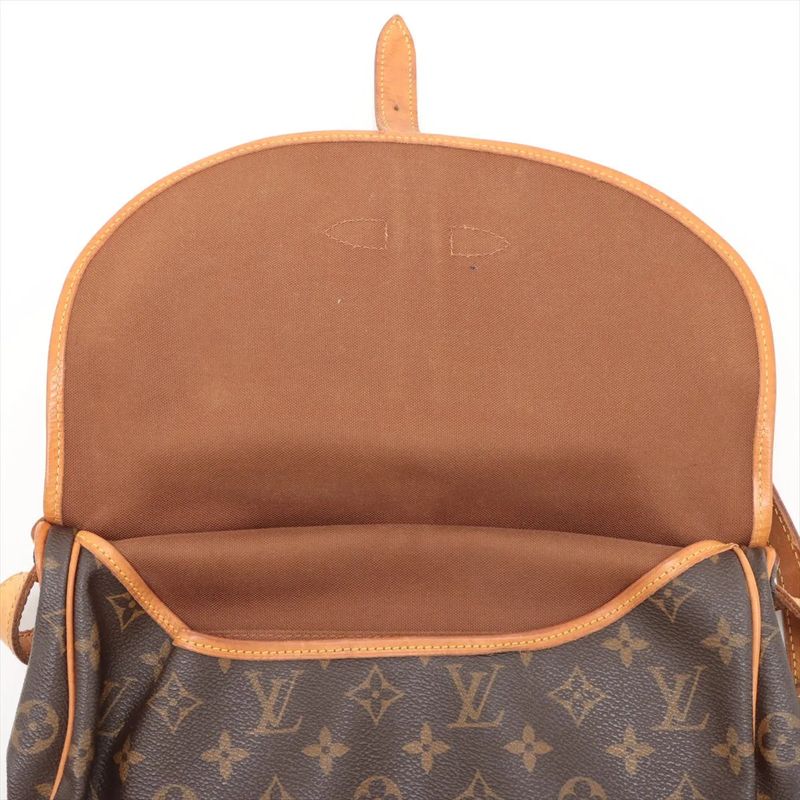 Louis Vuitton Monogram Saumur 30 M42256 Leather Shoulder Bag Crossbody Messenger