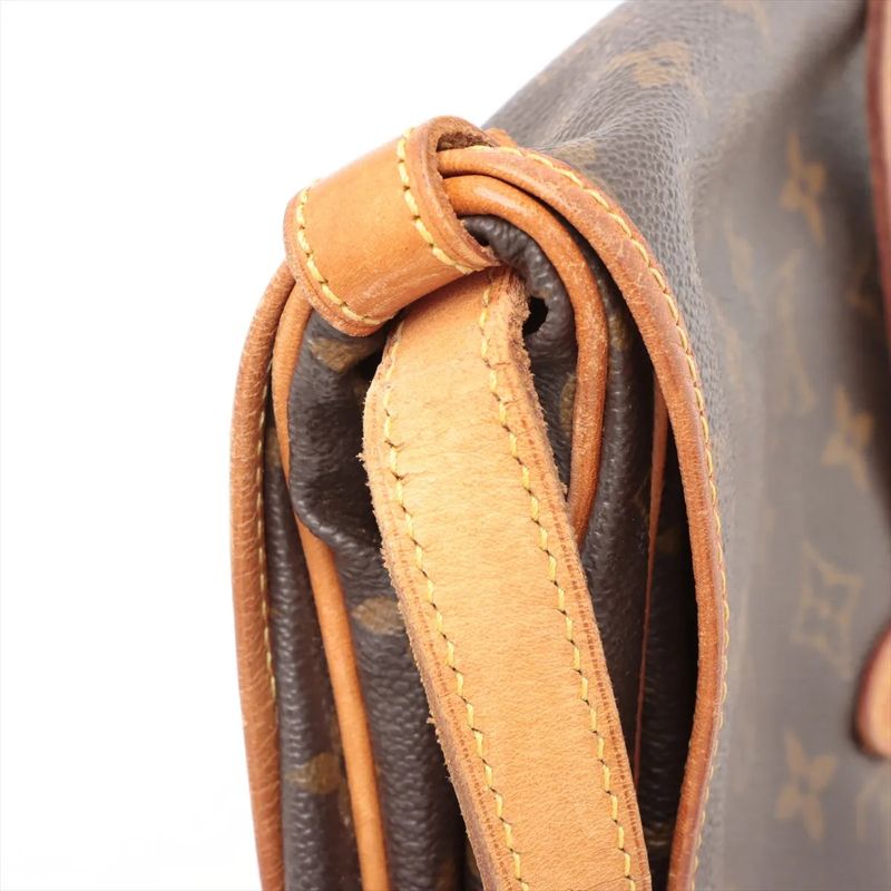 Louis Vuitton Monogram Saumur 30 M42256 Leather Shoulder Bag Crossbody Messenger