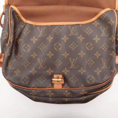 Louis Vuitton Monogram Saumur 30 M42256 Leather Shoulder Bag Crossbody Messenger