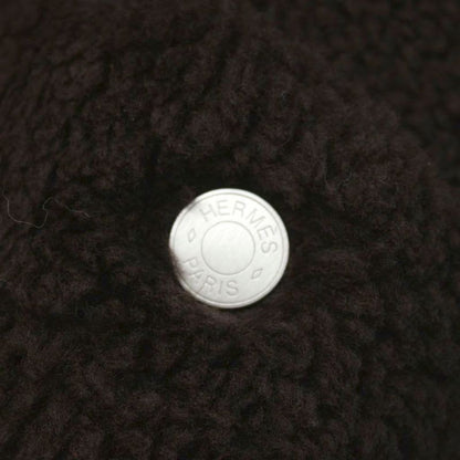 Hermes 23 AW Shearling Coat Duffle Jacket Hh8 Lamb Leather Short