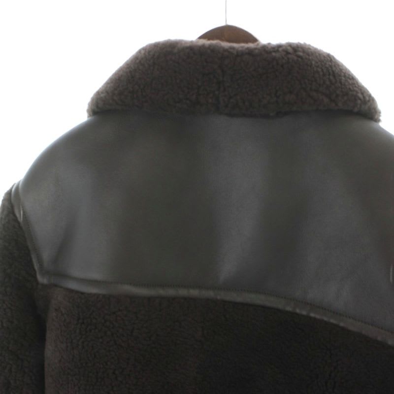 Hermes 23 AW Shearling Coat Duffle Jacket Hh8 Lamb Leather Short