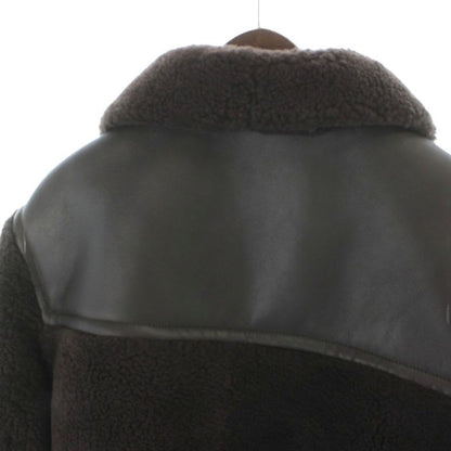 Hermes 23 AW Shearling Coat Duffle Jacket Hh8 Lamb Leather Short