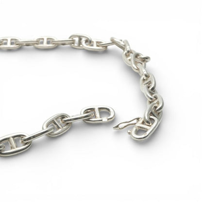 Hermes Chaine D'ancre Necklace Pendant Choker 925 Silver