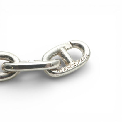 Hermes Chaine D'ancre Necklace Pendant Choker 925 Silver