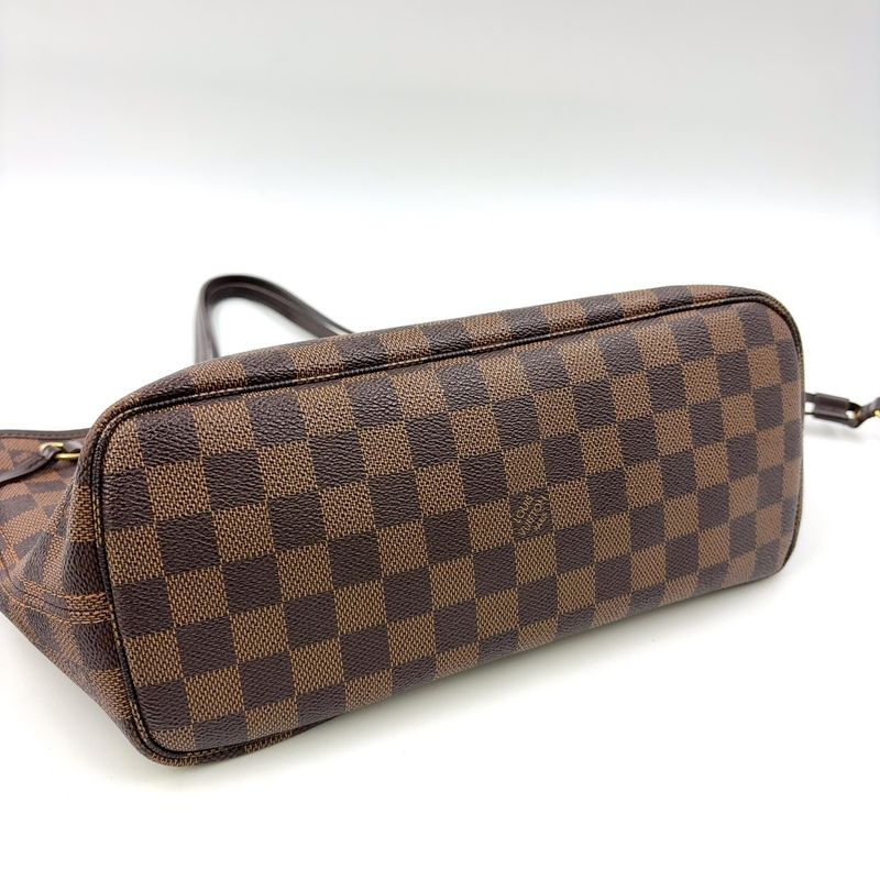 Louis Vuitton Neverfull PM Damier Ebene Damier Ebene Leather × PVC Brown Tote
