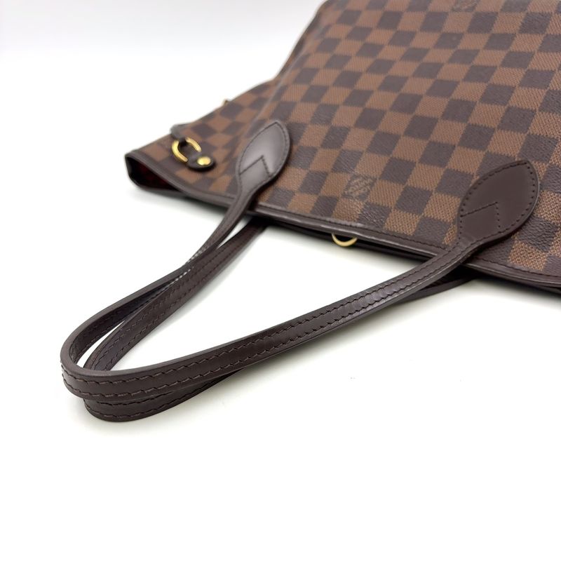 Louis Vuitton Neverfull PM Damier Ebene Damier Ebene Leather × PVC Brown Tote