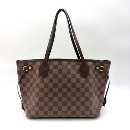 Louis Vuitton Neverfull PM Damier Ebene Damier Ebene Leather × PVC Brown Tote