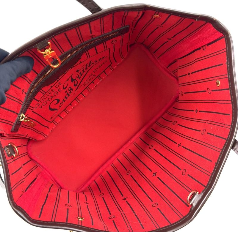 Louis Vuitton Neverfull PM Damier Ebene Damier Ebene Leather × PVC Brown Tote