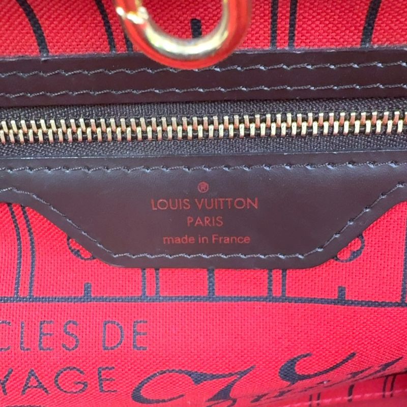 Louis Vuitton Neverfull PM Damier Ebene Damier Ebene Leather × PVC Brown Tote