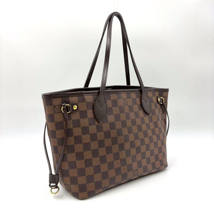 Louis Vuitton Neverfull PM Damier Ebene Damier Ebene Leather × PVC Brown Tote