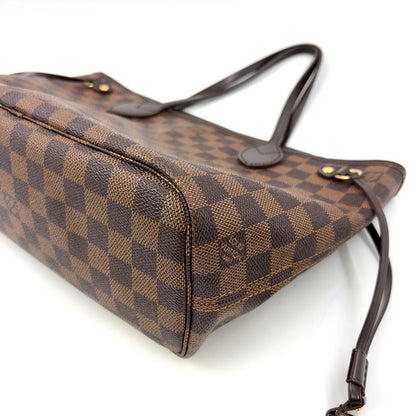 Louis Vuitton Neverfull PM Damier Ebene Damier Ebene Leather × PVC Brown Tote