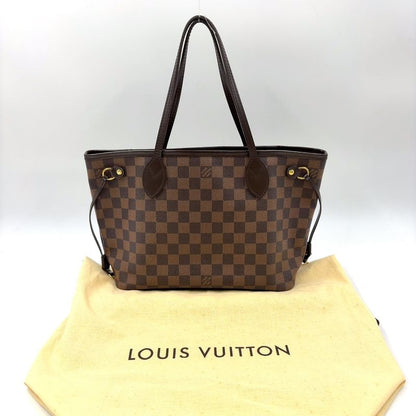 Louis Vuitton Neverfull PM Damier Ebene Damier Ebene Leather × PVC Brown Tote