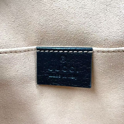 Gucci Liber Taiga - Cat Head Ggmarmont Leather Black Shoulder Bag Gold 524620