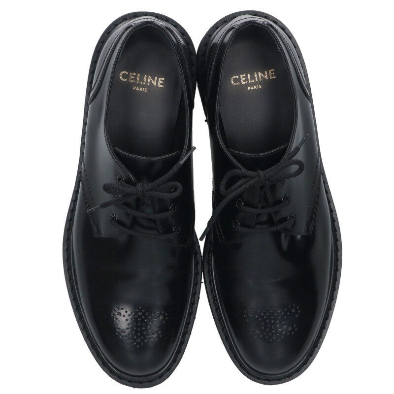 Celine Triomphe Punching Dress Shoes Men's 44